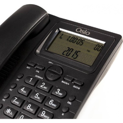 CORDED PHONES OSIO OSW-4710B ΜΑΥΡΟ